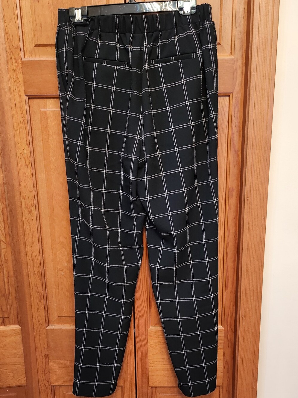 Bar III Black Windowpane Double-Breasted Blazer & Pants Suit-Size M - Picture 3 of 11